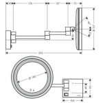 Hansgrohe 41790140 AddStoris LED燈 浴室鏡 (拉絲古銅)