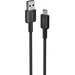 Anker 322 USB-A - USB-C 尼龍編織充電線 (0.9米) (黑色)