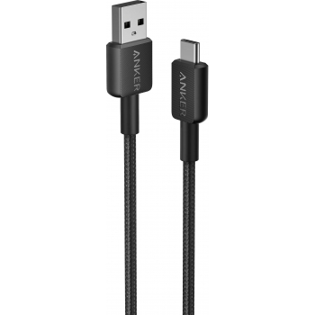 Anker 322 USB-A - USB-C 尼龍編織充電線 (0.9米) (黑色)