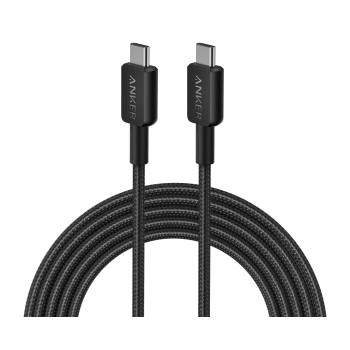 Anker 322 USB-C - USB-C 尼龍編織充電線 (3米) (黑色)