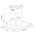 Baumatic BET614X 60厘米 330m³/h 煙囪式抽油煙機