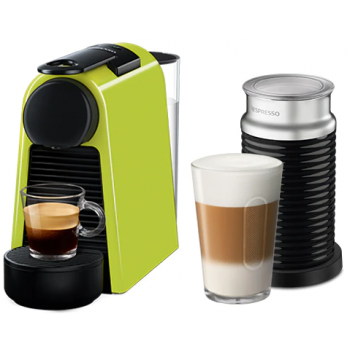 NESPRESSO Essenza Mini 19巴 粉囊系統咖啡機連黑色Aeroccino3 套裝 (青檸綠) (D30-SG-GN-NE2/Aeroccino3 Black)