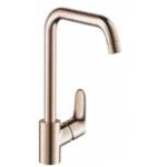 Hansgrohe 31820300 Focus M41 單把手廚盆水龍頭 260, 1jet (拋光紅銅)