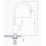 Goboss GB801.15 單控廚房昇盆水龍頭