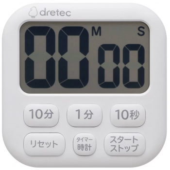 Dretec T-592-WT 大面版計時器 (白色)