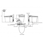 Kohler K-23630H-0 Veil 排地式 分體式座厠