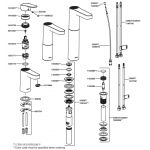 Kohler K-33059T-4-AF Accliv 單把手面盆龍頭 (法蘭金)