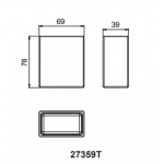 Kohler K-27359T-NA Stages 方形牙刷架