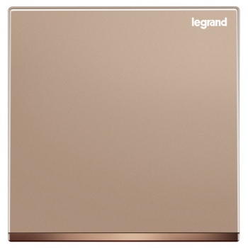 Legrand Galion K8/31/1/2BN-C1 16AX 一位單控開關 帶LED燈 (玫瑰金+鑲電鍍邊)