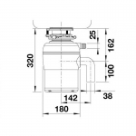 Blanco 456438 FWD Lite/Medium/MAX 0.5匹 900ml 廚餘處理器