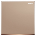 Legrand Galion K8/31/2/3BN-C1 16AX 一位雙控開關 帶LED燈 (玫瑰金+鑲電鍍邊)