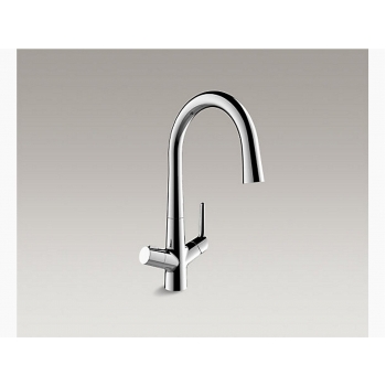 Kohler K-76372T-4-CP CARAFE 2.0 廚房龍頭 (拋光鍍鉻)