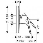 Hansgrohe 31965000+01800180 FOCUS 入牆式龍頭及制芯