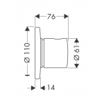 Hansgrohe 15932000+15930180 三路分水掣及制芯