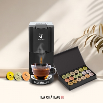 TEA CHâTEAU 官茶坊 19巴 Modern 沖泡茶機 + 小茶囊 (陳皮普洱, 菊花普洱, 桂花烏龍, 十八茶療套裝)