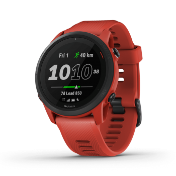 Garmin 010-02445-02 Forerunner 745 English GPS 跑步和鐵人三項智能手錶 (熔岩紅色)