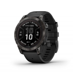 Garmin 010-02777-54 fēnix 7 Pro Sapphire Solar Edition 運動手錶 (石墨灰DLC鈦錶圈配黑色矽膠錶帶)