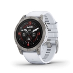 Garmin 010-02803-61 Epix Pro Gen 2 47mm Sapphire 全方位戶外進階GPS智慧腕表 (鈦錶圈配白色矽膠錶帶)