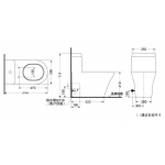 TOTO 16633320 連體式自由咀座廁連電子廁板套裝