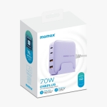 Momax UM50UKU ONEPLUG 70W GaN 四輸出電源充電座 (紫色)