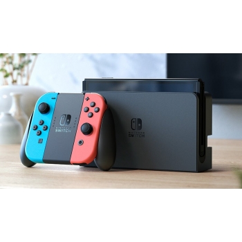 Nintendo 任天堂 HEG-S-KABAA-HKG Nintendo Switch 遊戲主機 (OLED款式) (紅藍色)