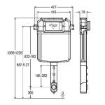 Viega 藏牆式水箱系統貼牆式座廁專用組合 - Visign for Style 20 沖水面板 (白色) + Prevista Pure 超薄藏牆式水箱系統 (86101WT+8503)