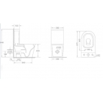 River Living RM003 直沖式座廁 (橫排水+高咀)