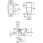 Roca 804025005+341681+342687 ONA Rimless 自由咀分體座廁配電子廁板 (尊尚型) 套裝