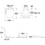 Roca 804025005+341681+342687 ONA Rimless 自由咀分體座廁配電子廁板 (尊尚型) 套裝