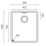 Apell MEM40CP Ferrara Plus PVD 古銅昇盆