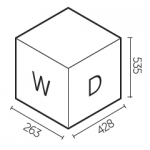 Elletipi Block 3045 底座式垃圾桶