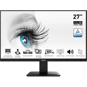 Msi MO-MP273A 27吋 PRO MP273A IPS FHD 100Hz 商業顯示屏 (黑色)