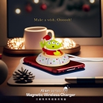 infoThink iWCQ-600-Alien-Xmas 三眼怪系列磁吸充電盤 (聖誕)