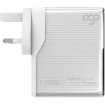 EGO A2217-BK 120W Optimum GaN 4USB 旅行充 (白色)