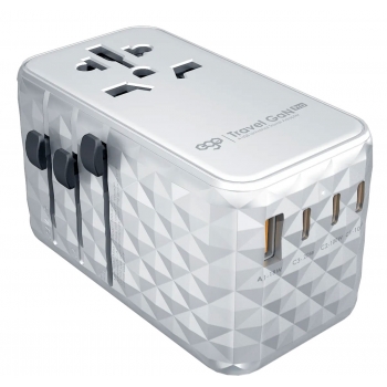 EGO 652FT-WH 120W Travel 氮化鎵 Pro 4USB 旅行轉換插頭 (白色)