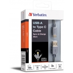 Verbatim 威寶 30厘米 Sync & Charge USB-A 至 Type C 充電傳輸線 (66149)