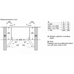 Bosch KMC85LBEA 550公升 Series 4 法式無霜纖薄十字門雪櫃 (黑鑽玻璃)