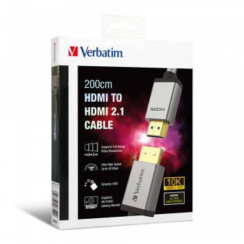 Verbatim 威寶 66319 HDMI 轉 HDMI 2.1 連接線 (200cm)