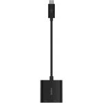 Belkin INC001btBK Connect USB-C 轉乙太網路配備充電轉接器