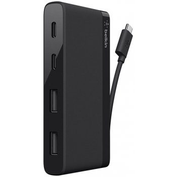 Belkin F4U090btBLK USB-C 4 埠迷你集線器 (USB Type-C)