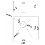 Elleci ARC1040-15 ARCA系列 不銹鋼 廚房鋅盆