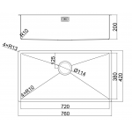 Elleci ARC1076-15 ARCA系列 不銹鋼 廚房鋅盆