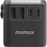 Momax UA8AUKD 1-World 70W GaN 方便式旅行插座 (黑色)