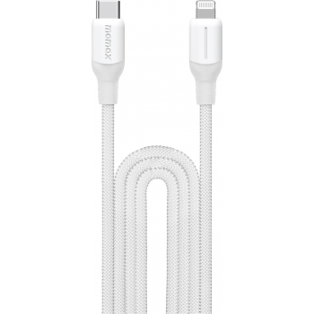 Momax DL55W 1-Link Flow CL+ USB-C to Lightning 編織線 (2米) (白色)