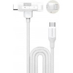 Momax DL56W 1-Link Flow Duo 2-in-1 USB-C to Lightning 編織線 (1.5米) (白色)