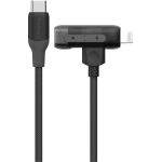 Momax DL56D 1-Link Flow Duo 2-in-1 USB-C to Lightning 編織線 (1.5米) (黑色)