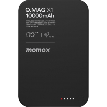 Momax IP117AD Q.Mag X1 10000mAh 超薄磁吸流動電源 (黑色)