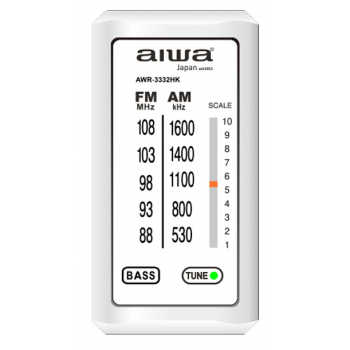 Aiwa AWR-3332HKW 收音機 (白色)