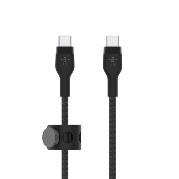 Belkin CAB011bt1MBK BoostCharge Pro Flex USB-C 至 USB-C 編織連接線 (黑色) (1米)