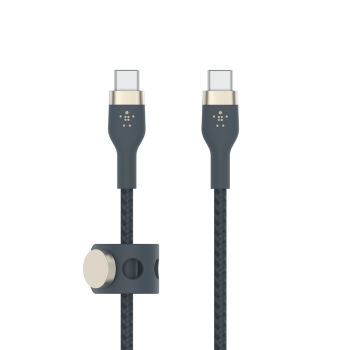 Belkin CAB011bt1MBL BoostCharge Pro Flex USB-C 至 USB-C 編織連接線 (藍色) (1米)